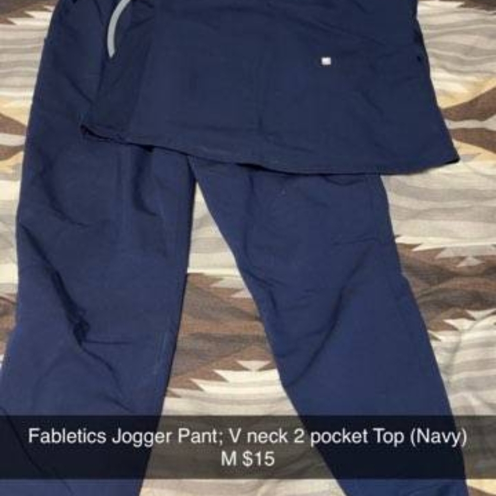Fabletics Navy Activewear Set